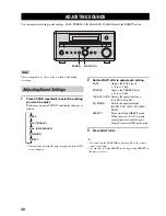 Preview for 42 page of Yamaha RDX-E700 Owner'S Manual