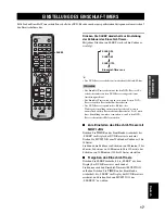 Preview for 125 page of Yamaha RDX-E700 Owner'S Manual