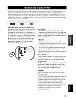 Preview for 129 page of Yamaha RDX-E700 Owner'S Manual