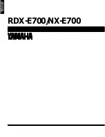 Preview for 30 page of Yamaha RDX-E700 Service Manual