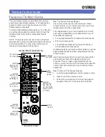 Preview for 2 page of Yamaha Remote Control User Manual