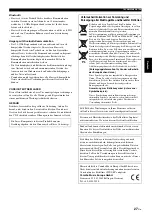 Preview for 85 page of Yamaha Restio ISX-803 Owner'S Manual