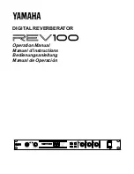 Yamaha REV100 Operation Manual preview