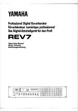 Preview for 1 page of Yamaha REV7 Operating Manual