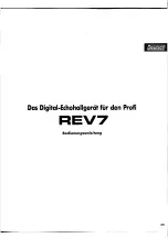 Preview for 61 page of Yamaha REV7 Operating Manual