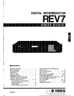 Preview for 1 page of Yamaha REV7 Service Manual