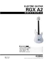 Предварительный просмотр 1 страницы Yamaha RGX A2 Service Manual