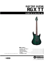 Yamaha RGX TT Service Manual preview