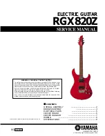 Preview for 1 page of Yamaha RGX820Z Service Manual