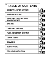 Предварительный просмотр 7 страницы Yamaha rhino 700 2008 Service Manual