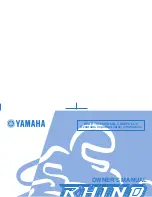 Yamaha RHINO YXR45FAV Owner'S Manual preview