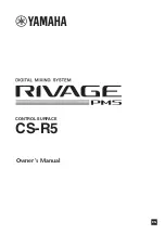 Yamaha RIVAGE PM5 Owner'S Manual preview