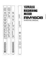 Yamaha RM1608 Operating Manual preview