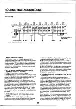 Предварительный просмотр 36 страницы Yamaha RM602 Operating Manual