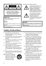 Preview for 2 page of Yamaha RP-U100 Owner'S Manual