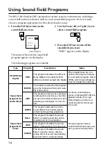 Preview for 20 page of Yamaha RP-U100 Owner'S Manual