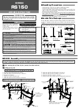 Preview for 1 page of Yamaha RS-150 Assembling Instructions