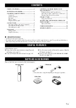 Preview for 5 page of Yamaha RS-202B Owner'S Manual