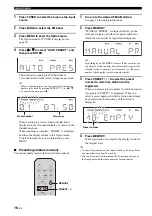 Preview for 20 page of Yamaha RS-202B Owner'S Manual