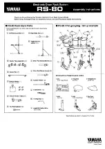 Yamaha RS-80 Assembling Instructions preview