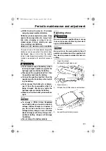 Preview for 69 page of Yamaha RS Venture RST90Y Owner'S Manual