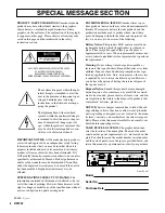 Preview for 2 page of Yamaha RS7000 Ver.1.2 Owner'S Manual