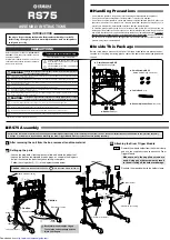 Yamaha RS75 Assembly Instructions preview