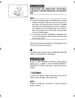 Предварительный просмотр 5 страницы Yamaha RS90GTL Owner'S Manual