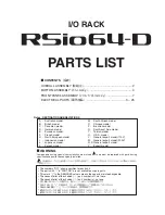 Preview for 94 page of Yamaha RSio64-D Service Manual