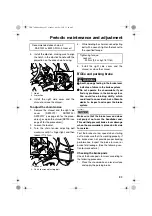 Предварительный просмотр 89 страницы Yamaha RST90G Owner'S Manual