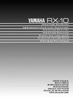 Yamaha RX-10 Owner'S Manual preview