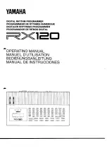 Yamaha RX-120 Operating Manual preview