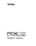 Preview for 2 page of Yamaha RX-15 Authorized Product Manual