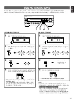 Предварительный просмотр 17 страницы Yamaha RX-496RDS Owner'S Manual