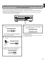 Предварительный просмотр 25 страницы Yamaha RX-496RDS Owner'S Manual