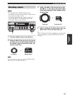 Предварительный просмотр 21 страницы Yamaha RX 497 - AV Receiver Owner'S Manual