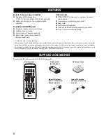 Preview for 5 page of Yamaha RX-497 Owner'S Manual