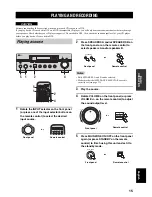 Preview for 18 page of Yamaha RX-497 Owner'S Manual