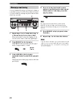 Preview for 27 page of Yamaha RX-497 Owner'S Manual