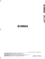 Preview for 326 page of Yamaha RX-497 Owner'S Manual