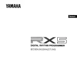 Preview for 1 page of Yamaha RX 5 (German) Bedienungsanleitung