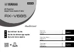 Предварительный просмотр 1 страницы Yamaha RX-685 Quick Start Manual