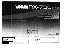 Yamaha RX-730 Owner'S Manual предпросмотр