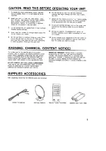 Preview for 3 page of Yamaha RX-750 Owner'S Manual