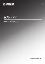 Yamaha RX 797 - AV Receiver Owner'S Manual предпросмотр