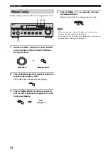 Предварительный просмотр 26 страницы Yamaha RX-797 Owner'S Manual