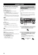 Предварительный просмотр 34 страницы Yamaha RX-797 Owner'S Manual