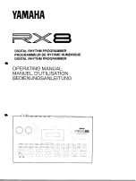 Preview for 1 page of Yamaha RX-8 Operating Manual