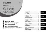 Yamaha RX-A 2070 Quick Start Manual preview