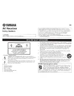 Preview for 184 page of Yamaha RX-A1010 Owner'S Manual